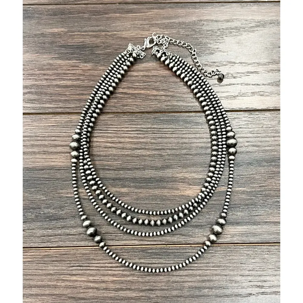 22" Layered Graduated Navajo Necklace