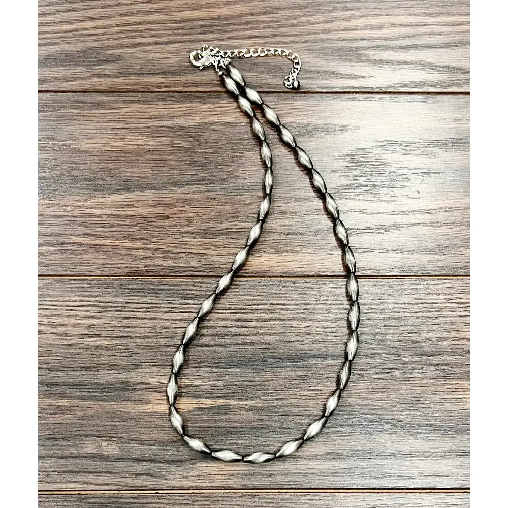 Elongated Navajo Beaded Necklace