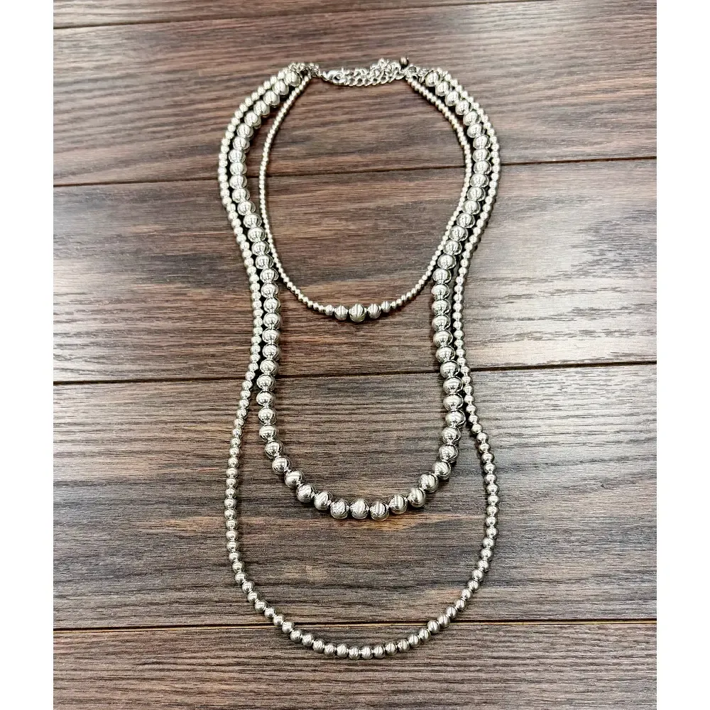 Silver Navajo Layered Necklace