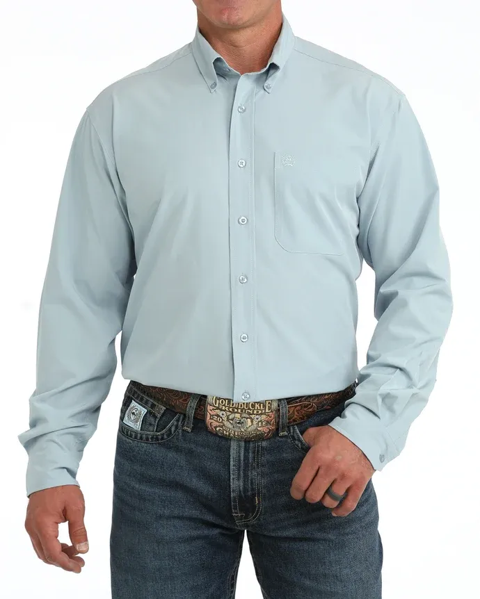 Cinch Men's Arenaflex Light Blue Button Down Shirt
