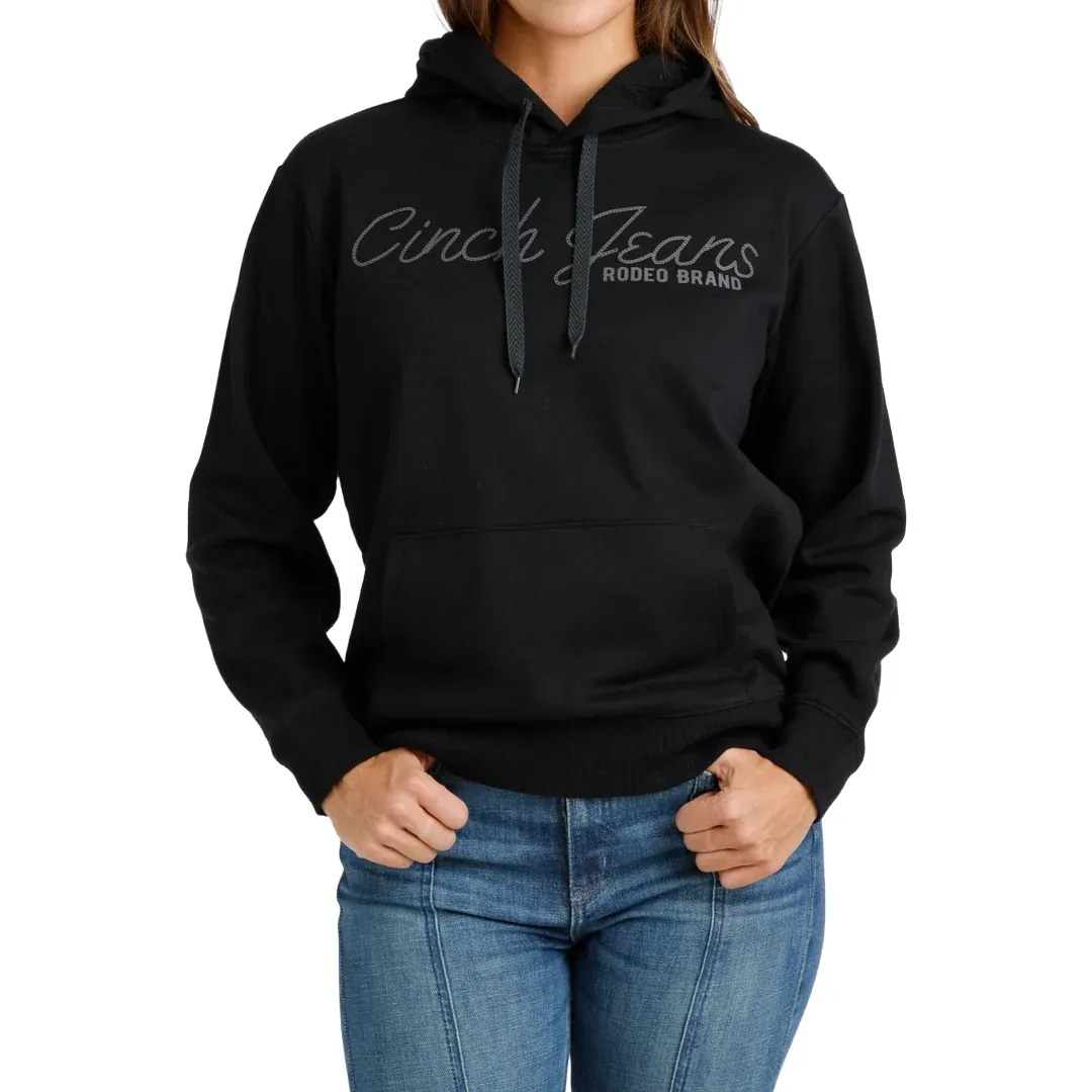Cinch Ladies Black Fleece Graphic Pullover Hoodie