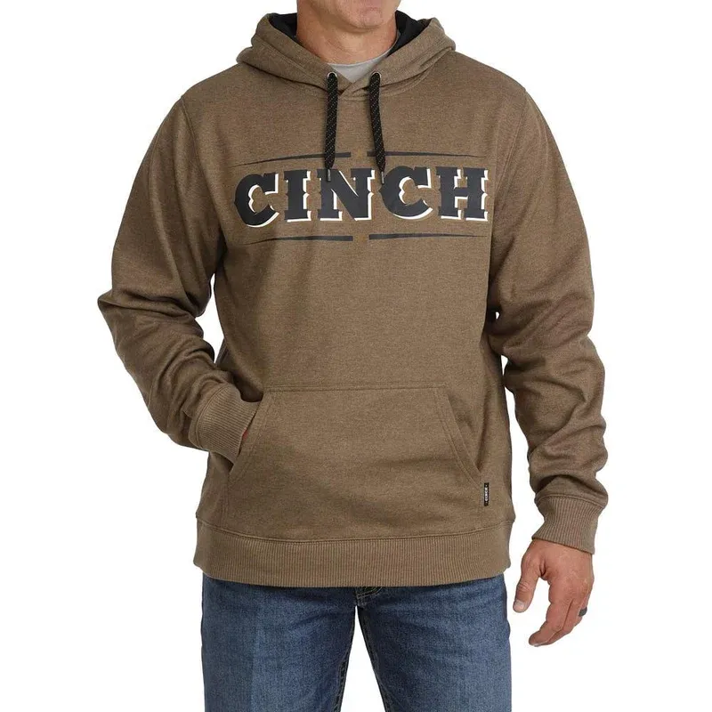 Cinch Men's Brown Logo Hoodie