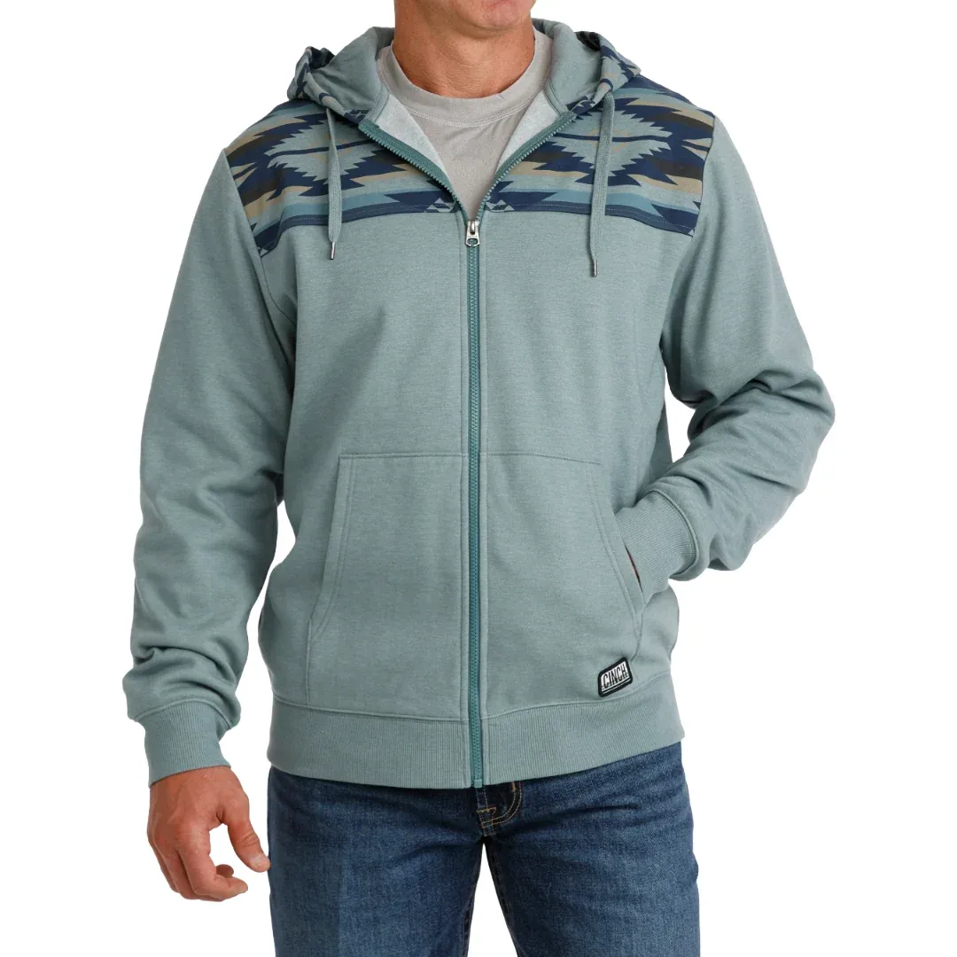 Cinch Men's Blue Full Zip Hoodie