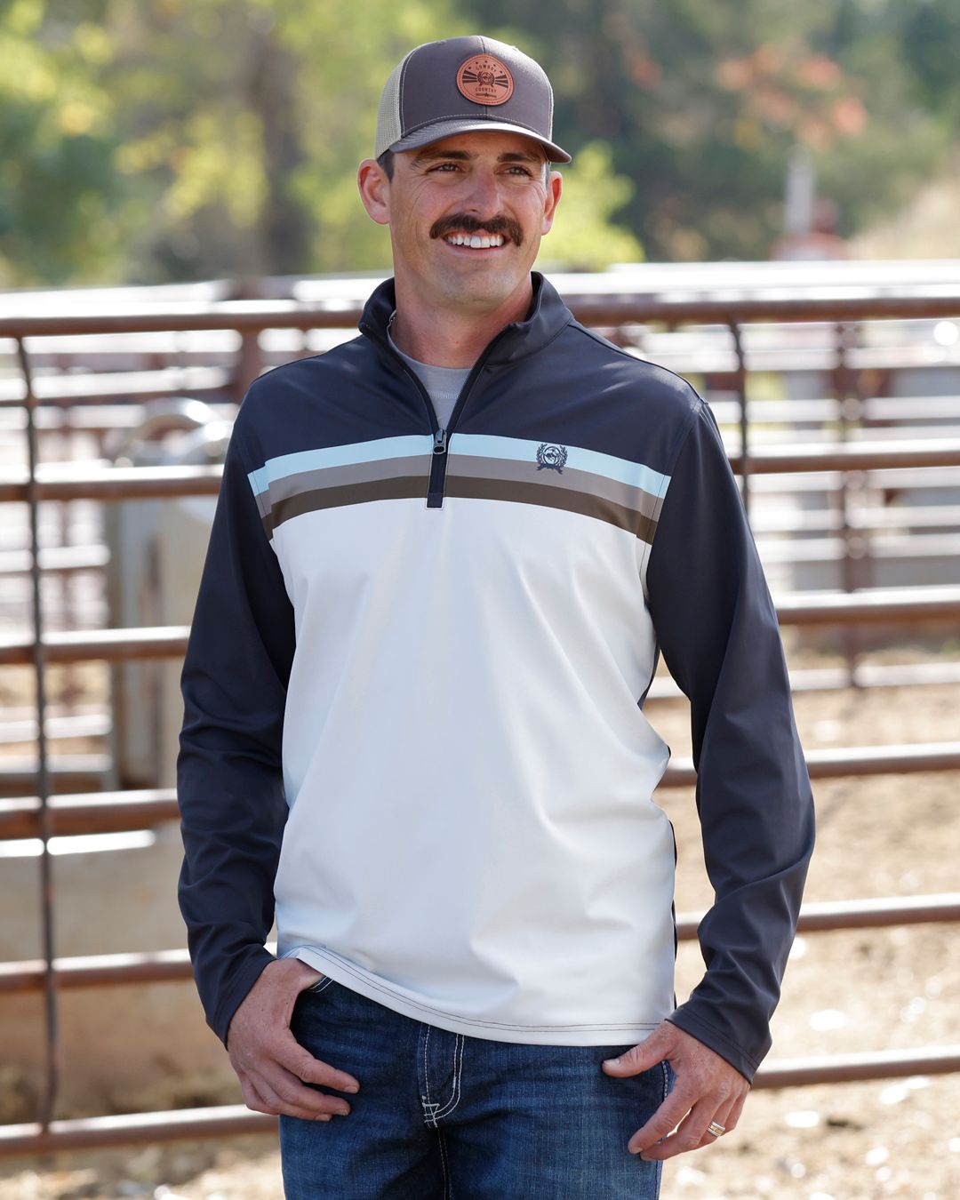 CINCH MENS 1/4 ZIP  - MULTI