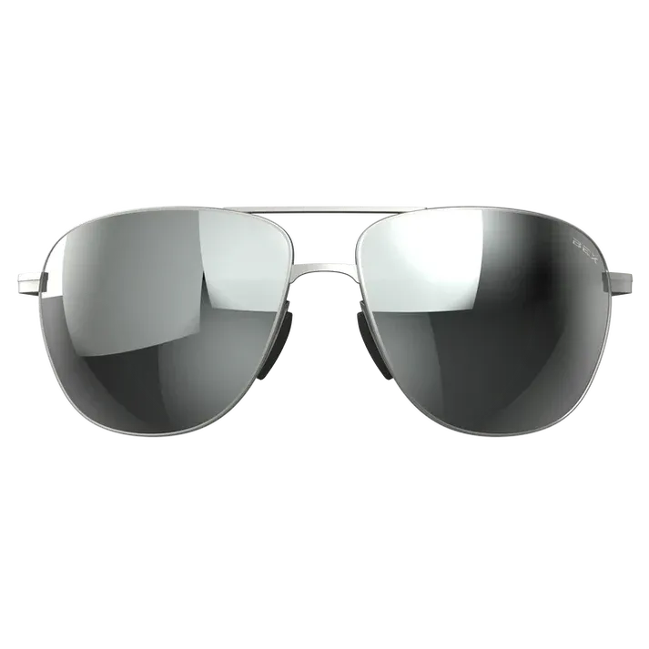 BEX Nova Sunglasses - Matte Silver/Gray (Silver Flash)