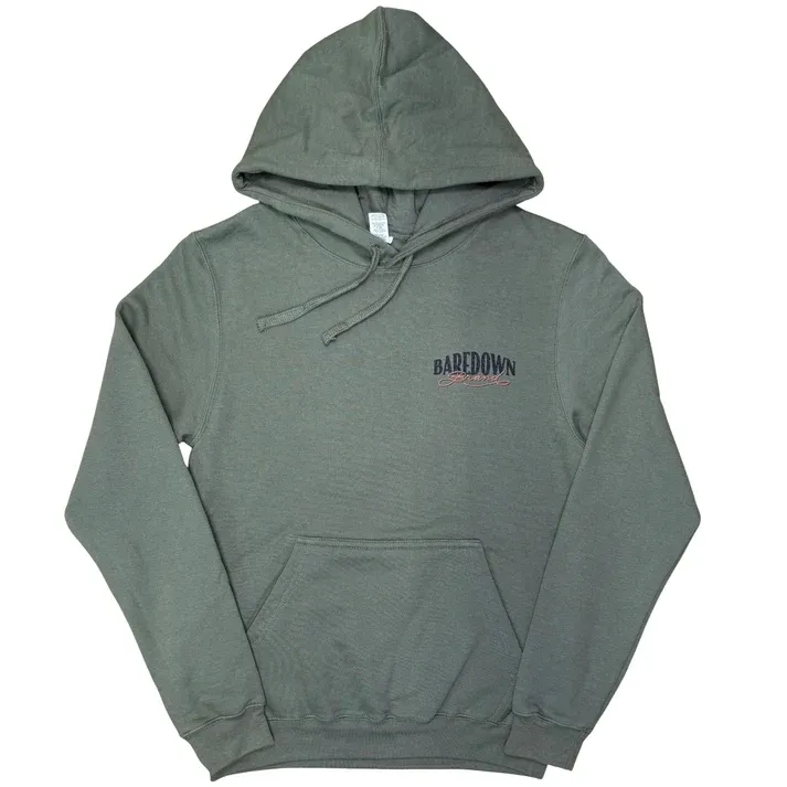 Baredown Brand Locked - Olive Hoodie
