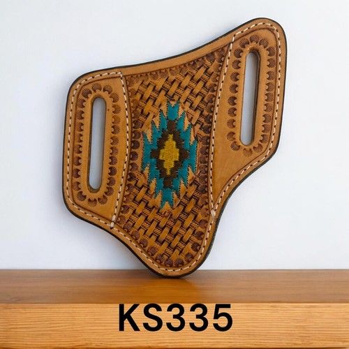 Circle SH Knife Sheath Southwest Embroidery