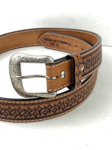 RANGER Belt Company Tooled Leather Belt