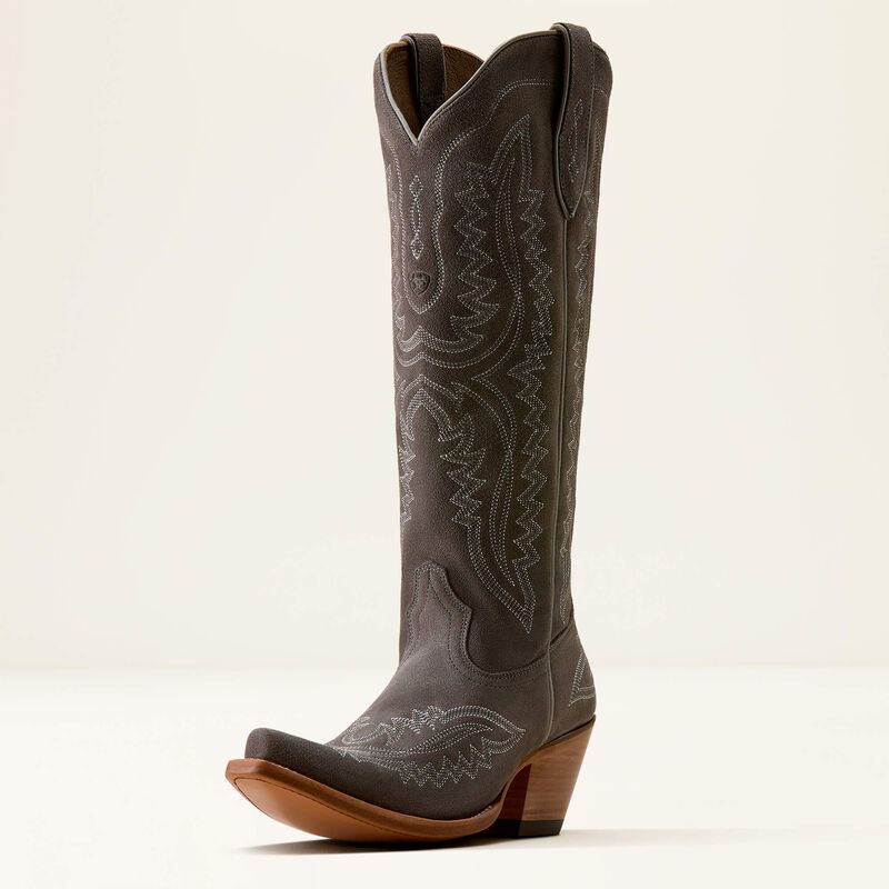Ariat Casanova X Toe Western Boot- Ash Suede