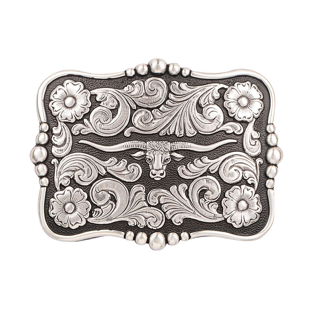 Nocona Longhorn with Floral Buckle
