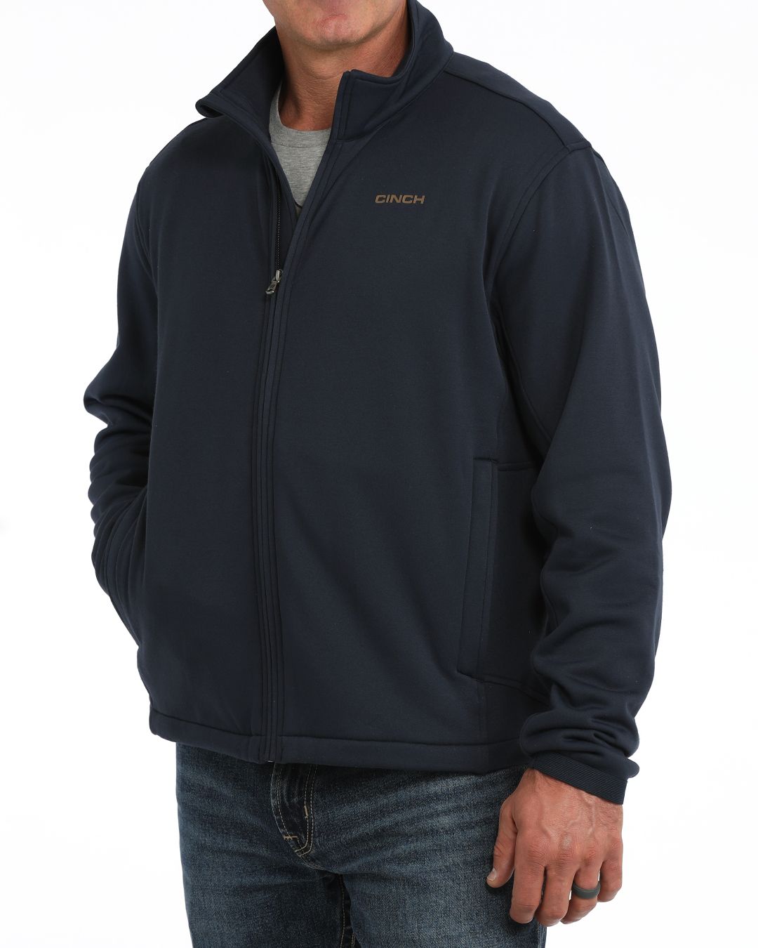 CINCH MENS KNIT JACKET- NAVY