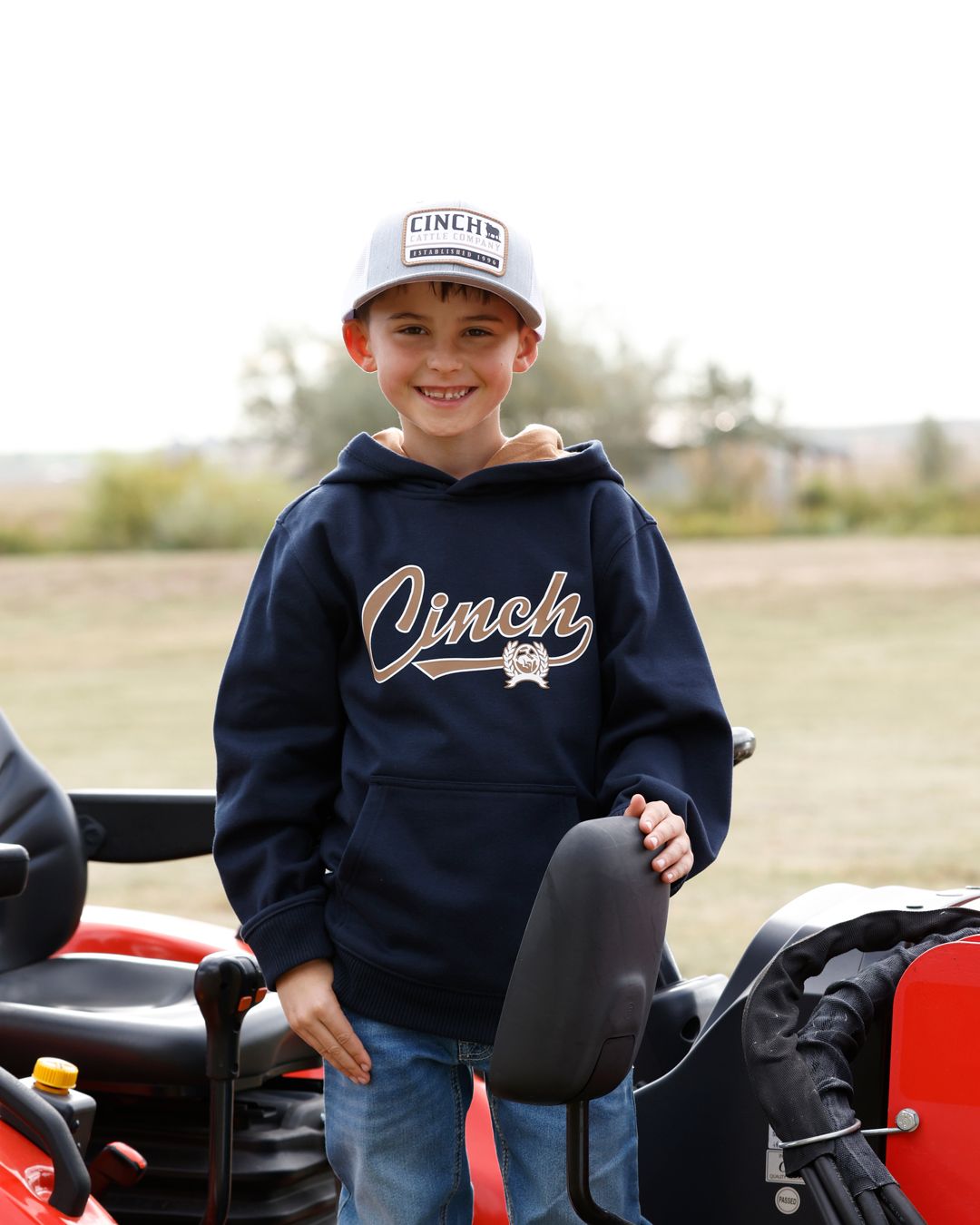CINCH BOYS PULLOVER HOODIE - NAVY