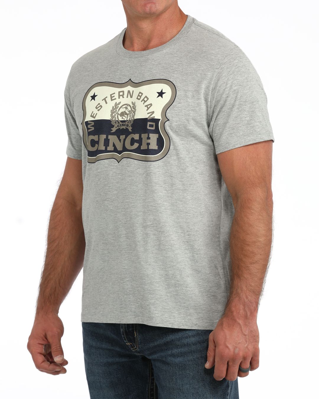 CINCH MENS S/S TEE - GREY