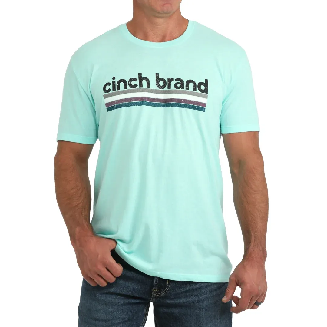 Cinch Men's Turquoise Cinch Brand T-Shirt