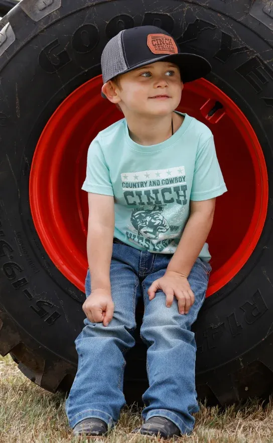 Cinch Boy's Turquoise Graphic T-Shirt