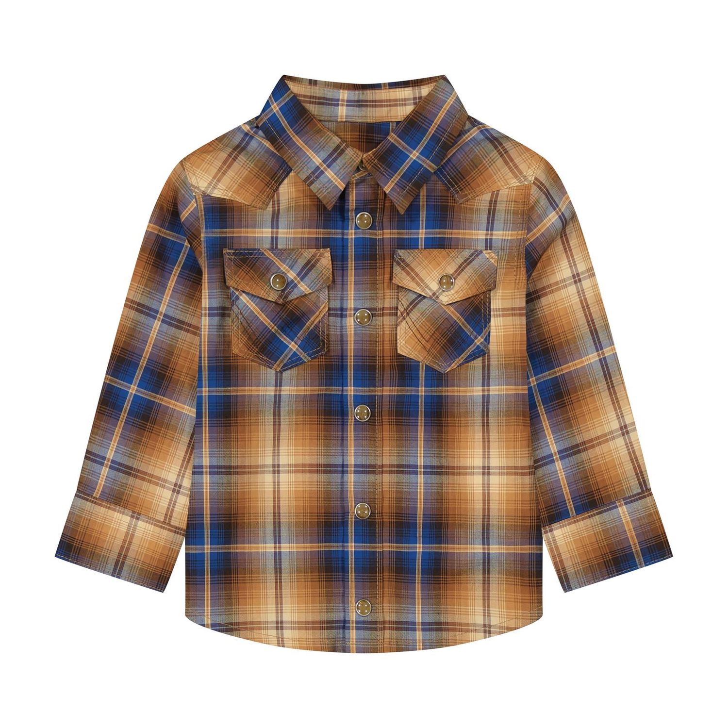 Wrangler® Baby Boy Long Sleeve Shirt - Brown