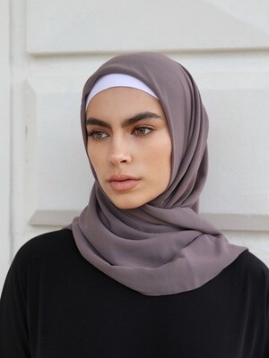 Premium Chiffon Hijab - Purple Fossil