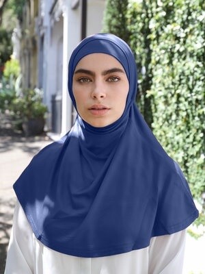Slip on Hijab - Navy (J)