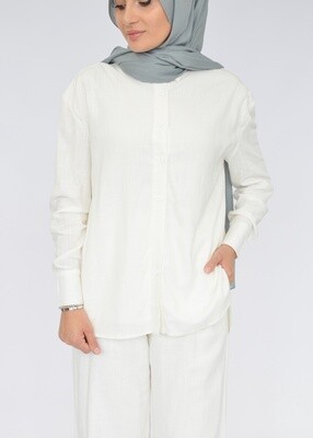 Balmy Oversized Shirt - White