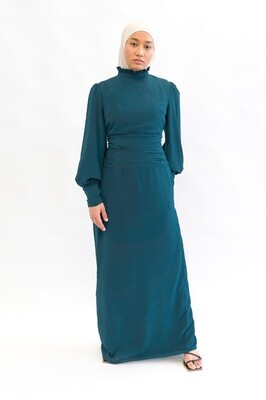 Sabrine Dress - Emerald