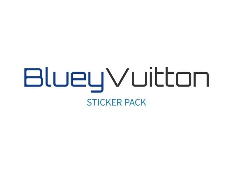 Bluey Vuitton Sticker Pack