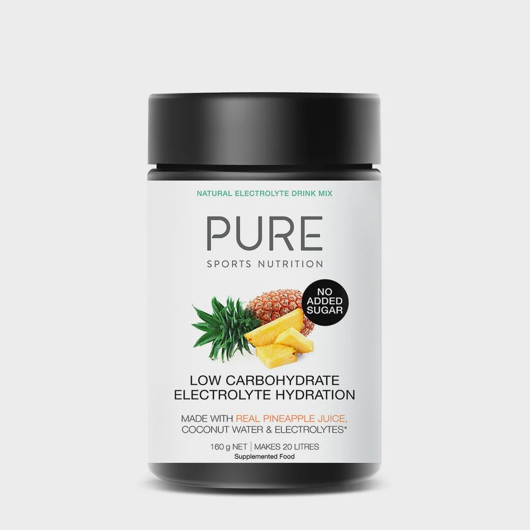 PURE ELECTROLYTE HYDRATION LOW CARB 160G, Colour: PINEAPPLE