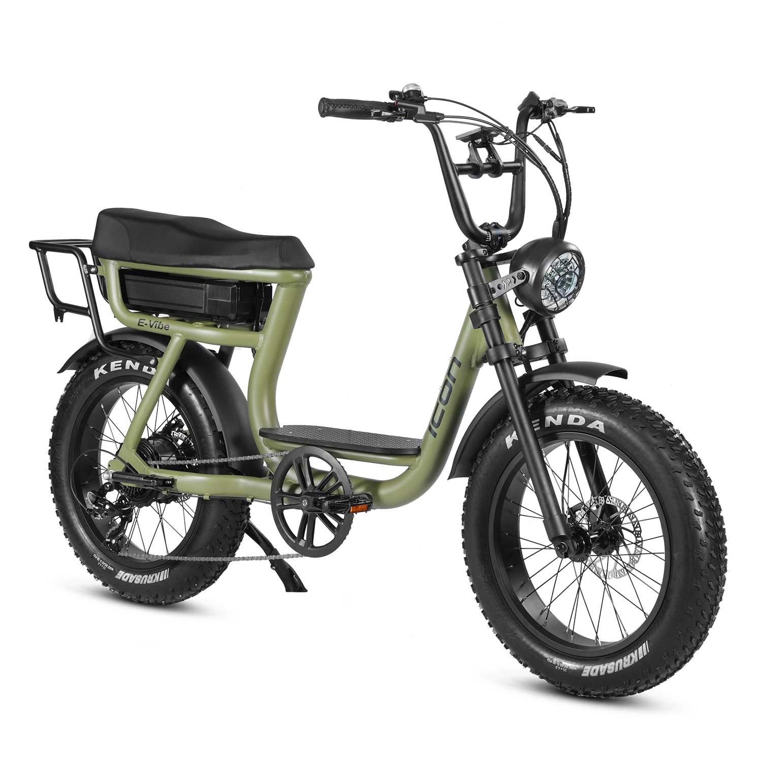 ICON E-VIBE E-BIKE, Colour: ARMY GREEN