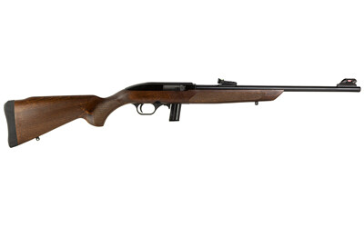 Rossi, RS22, Semi-automatic Rifle, 22LR, 18&quot; Barrel, Matte Finish, Black, Wood Stock, 10 Rounds, 1 Magazine