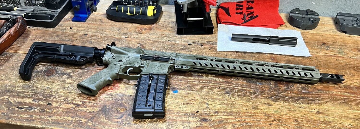 Custom Cerakote  AR 15 SP15 ODG/C