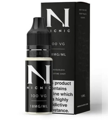 Nic Nic Nicotine Shot 100% VG 18mg