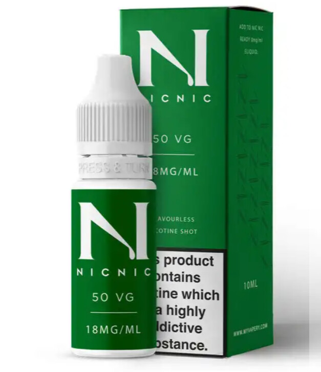 Nic Nic Nicotine Shot 50% VG 18mg