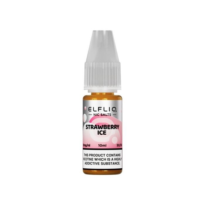 Elfliq Strawberry Ice 10ml, Nicotine Strength: 10mg