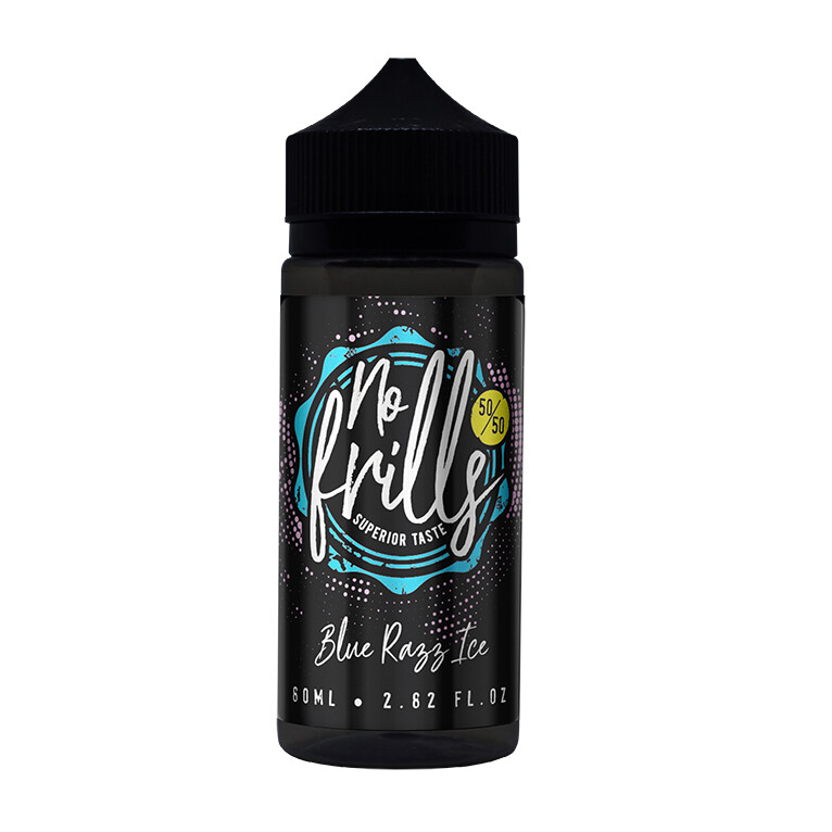 Blue Razz Ice 50/50 80ml No Frills 0mg