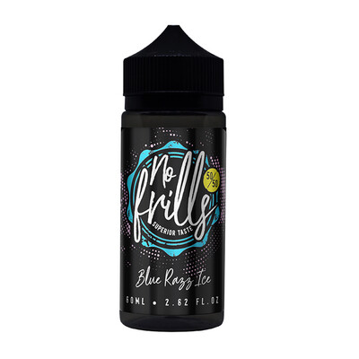 Blue Razz Ice 50/50 80ml No Frills 0mg