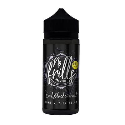 Cool Blackcurrant 50/50 80ml No Frills 0mg