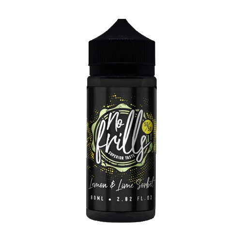 Lemon &amp; Lime Sorbet 80ml 50/50 No Frills 0mg
