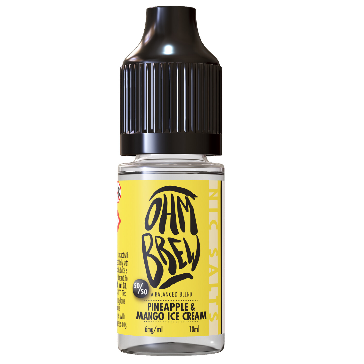 Ohm Brew Pineapple &amp; Mango Ice Cream [5], Nicotine Strength: 6mg