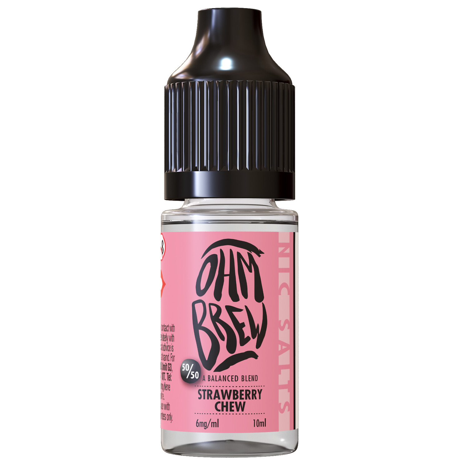 Ohm Brew Strawberry Chew 10ml [9], Nicotine Strength: 6mg