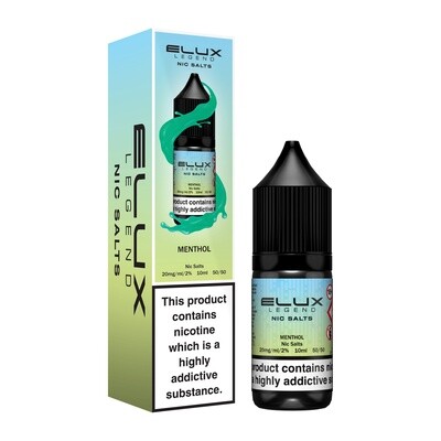 Elux Legends Nic salts Menthol10ml