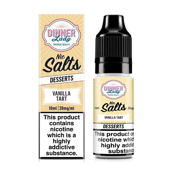 Dinner Lady Salts Vanilla Tart 10ml, Nicotine Strength: 20mg