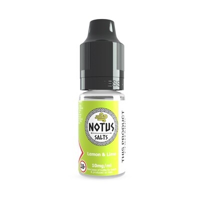 Notus Salts Lemon &amp; Lime 10ml [S20]