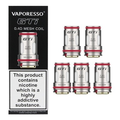 Vaporesso GTi  Coil (5 Pack), Ohm: 0.4 (50-60w)