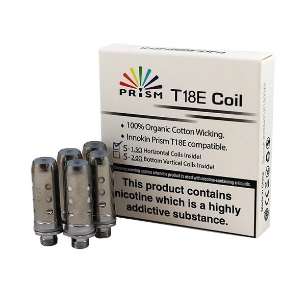 Innokin T18E Coils (5Pack) [LW5], Ohm: 1.5 (14w Max)