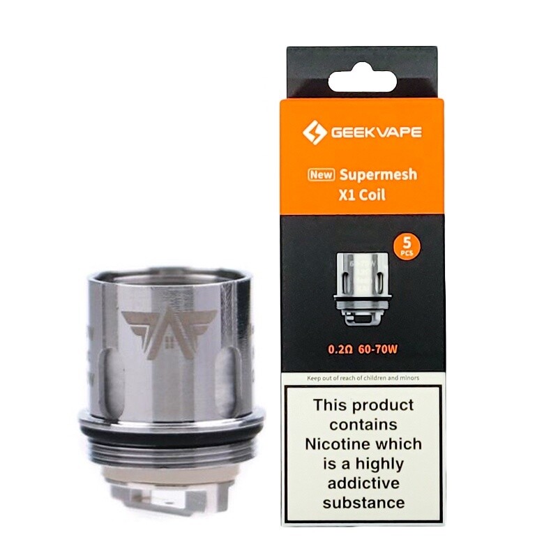 Geek Vape Supermesh Coil (5 Pack) [LW8], Ohm: 0.2 - X1  (60-70w)