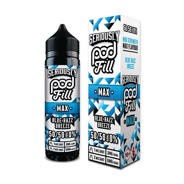 Blue Razz Breeze Seriously Pod Fill Max 40ml