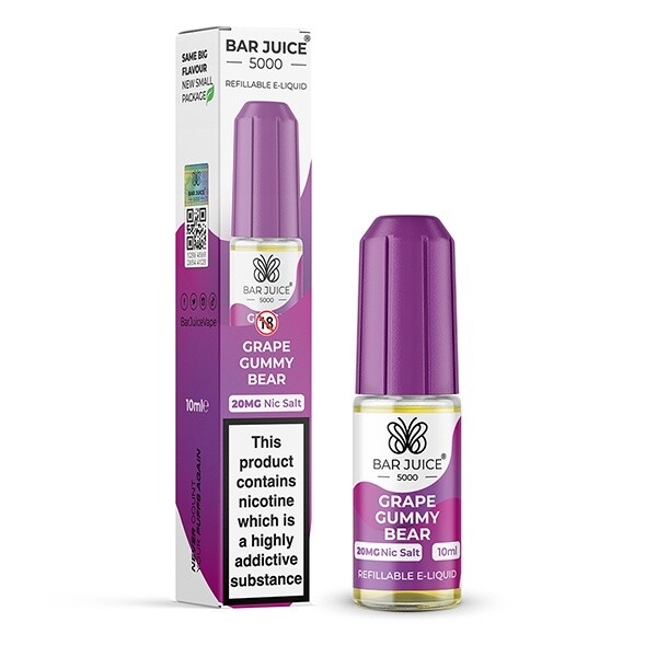Bar Juice 5000 Grape Gummy Bear Nic Salt 10ml