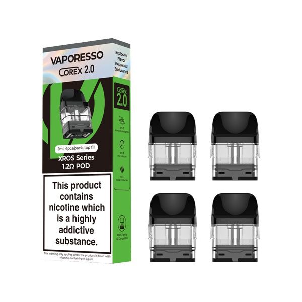 Vaporesso Xros Replacement Pod (4 Pack)[LW7], Ohm: 1.2(V2)