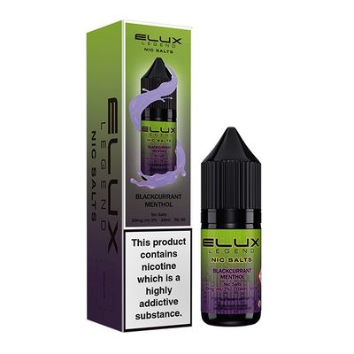 Elux Legends Nic Salts Blackcurrant Menthol 10ml