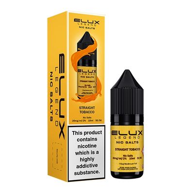 Elux Legends Nic Salts Straight Tobacco 10ml