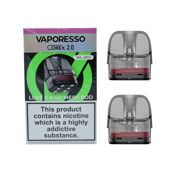 Vaporesso LUXE X Pod 5ml Corex v2.0 (2 Pack), Ohm: 0.4 (26-32w)